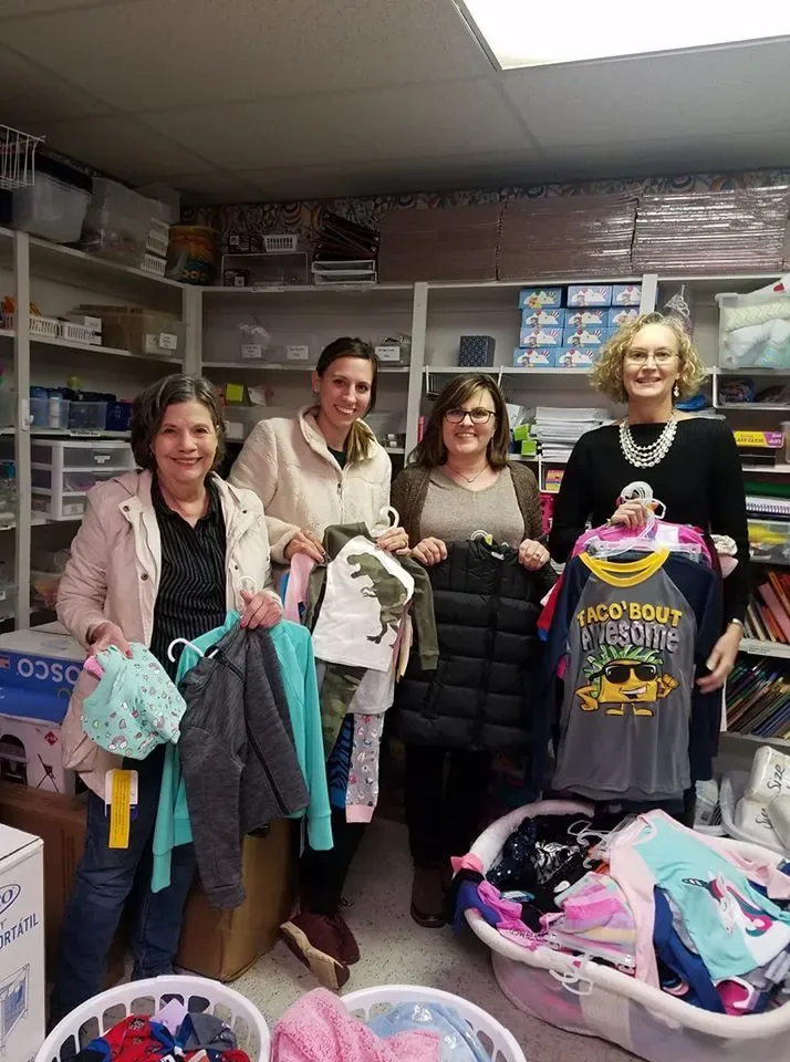 Joshua UMC Women’s group fall clothing drive donations