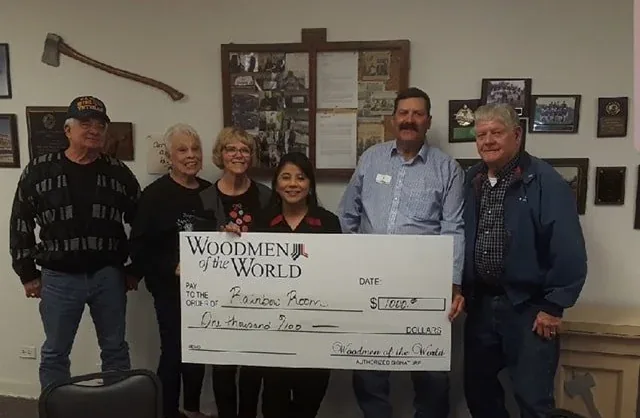 Woodmen of the World Cleburne presenting their support